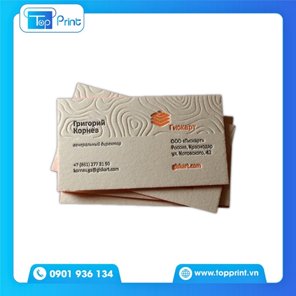 Mẫu Name Card Giấy Mỹ Thuật Cao Cấp Sang Trọng