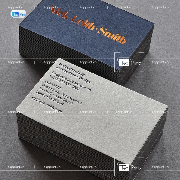 Mẫu Name Card Giấy Mỹ Thuật Bo Góc Đẹp Tại Xưởng In Topprint