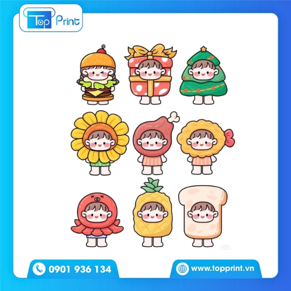 Sticker cô gái cute style vintage – Chất liệu đẹp, dán mịn