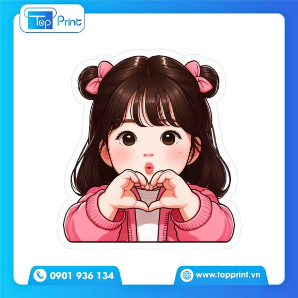 Sticker cô gái cute cho bullet journal – In mini tại Topprint