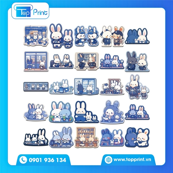 Mẫu Sticker Cute Chủ Đề Bầu Trời & Sao