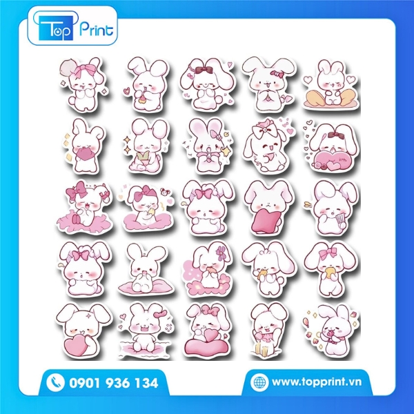 Mẫu Sticker Cute Gấu Đáng Yêu – Bế Hình