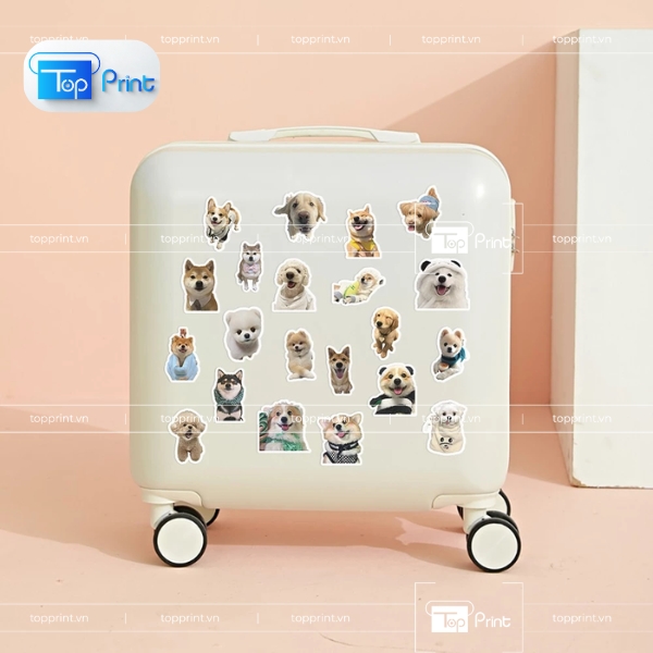 Mẫu Sticker Cute Cảm Xúc – In Biểu Tượng Mini Tại TopPrint
