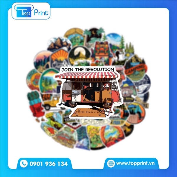 Sticker dán mũ bảo hiểm thiết kế riêng theo yêu cầu