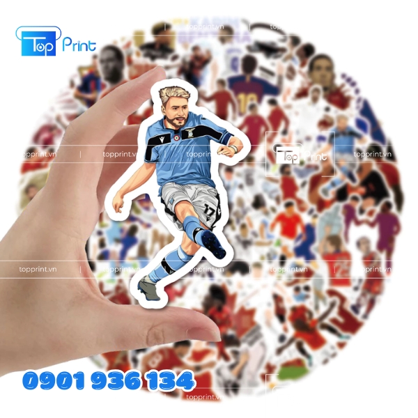 Sticker dán mũ bảo hiểm phong cách hoạt hình chibi 