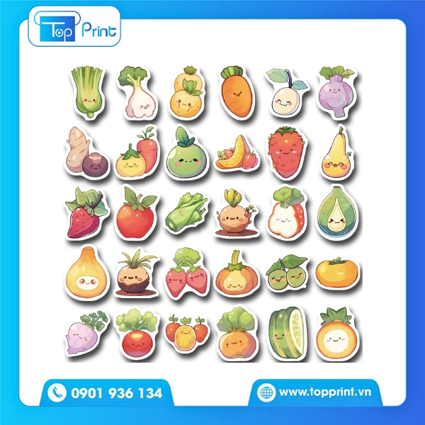Sticker đồ ăn cute – phù hợp cho học sinh, sinh viên