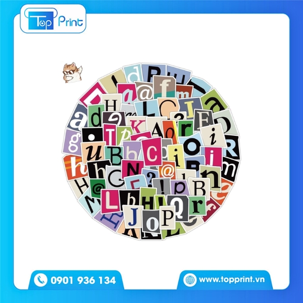 Sticker học tập cute in theo thiết kế riêng