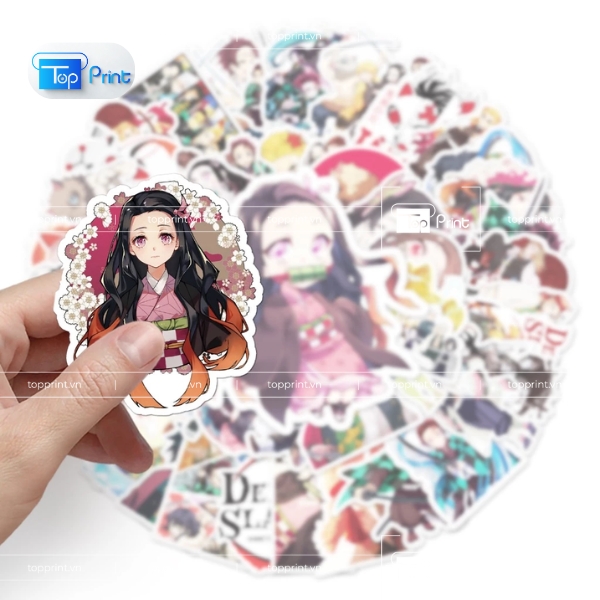 Mẫu Sticker Kimetsu No Yaiba Shinobu Nghệ Thuật
