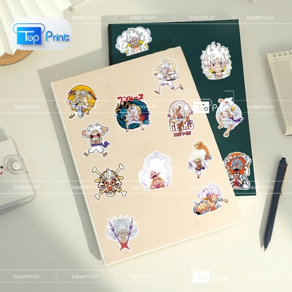 In Sticker Luffy Gear 5 Trên Giấy Decal Giá Rẻ
