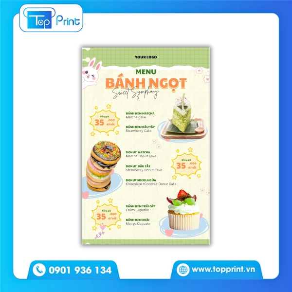 Mẫu Menu Spa Tinh Tế