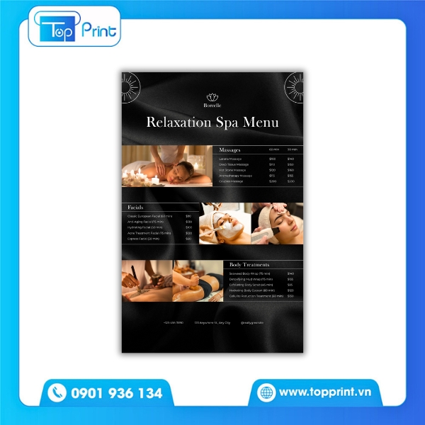 Mẫu Menu Cocktail Sáng Tạo