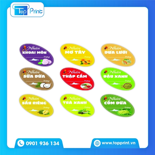 Mẫu Tem Bánh Trung Thu Thiết Kế Theo Yêu Cầu