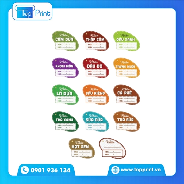 Mẫu Tem Bánh Trung Thu Phong Cách Vintage