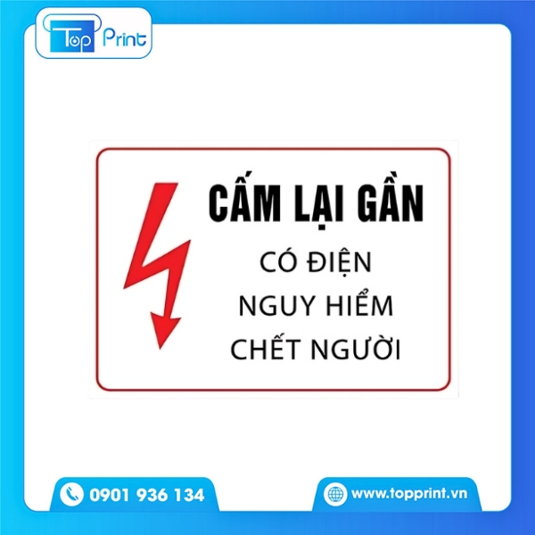 Tem Cảnh Báo Điện Giật Dành Cho Thiết Bị Điện
