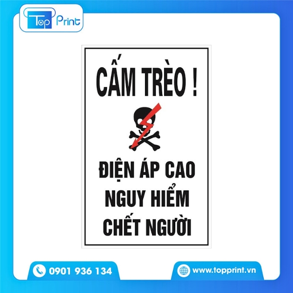 Tem Cảnh Báo Điện Giật Cho Phòng Kỹ Thuật
