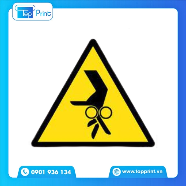 Dịch vụ in tem cảnh báo kẹp tay theo yêu cầu