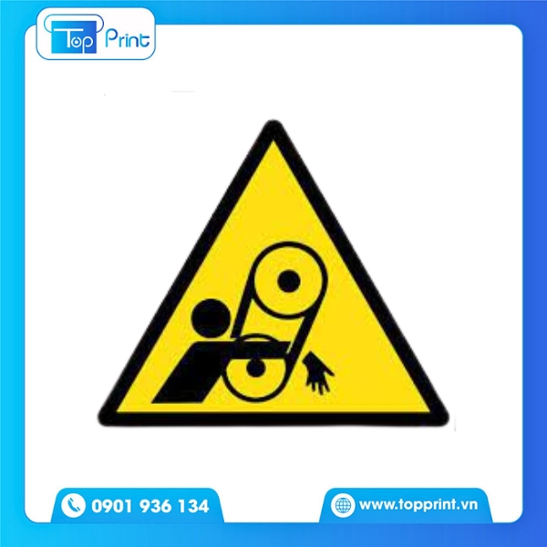 In tem cảnh báo kẹp tay chất lượng cao