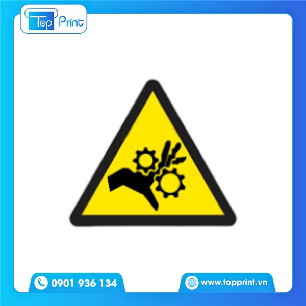 Topprint cung cấp tem cảnh báo kẹp tay cho nhà máy