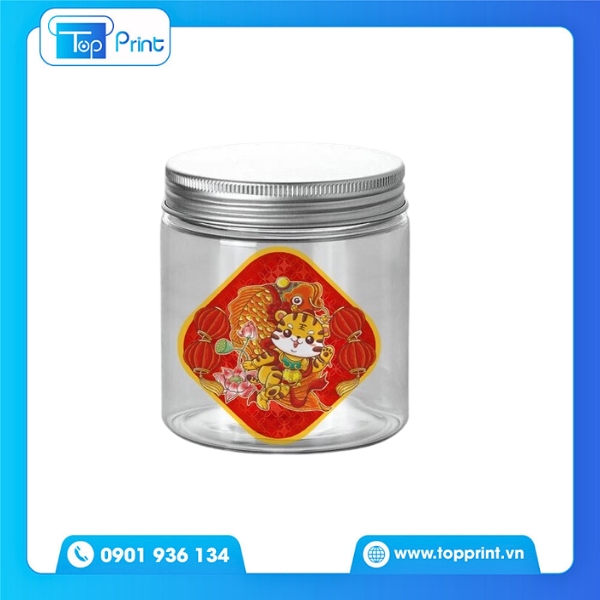 Tem dán Tết phong cách vintage