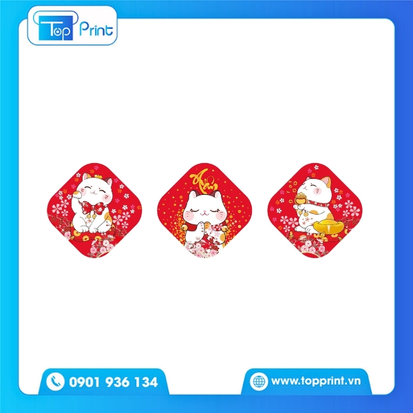 Tem dán Tết ấn tượng – đậm không khí xuân