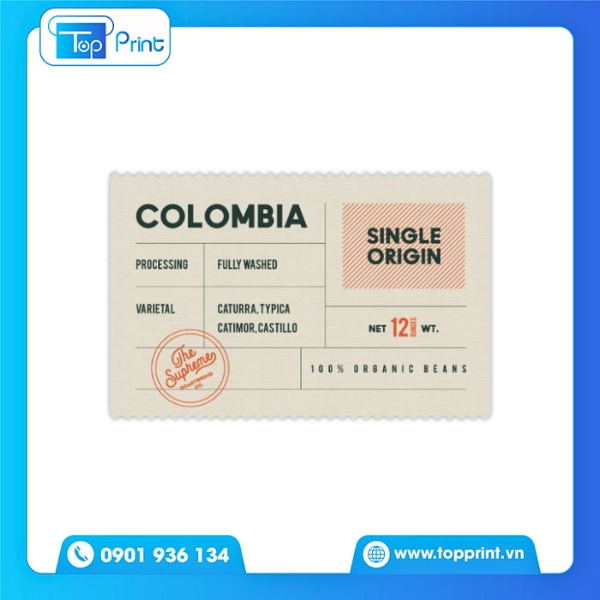 In tem phụ sản phẩm nhập khẩu số lượng ít