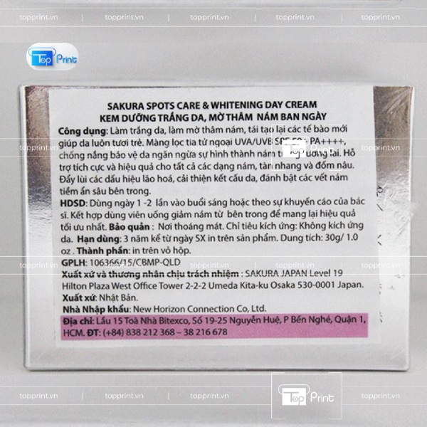 In tem phụ mỹ phẩm tại TP.HCM / Hà Nội