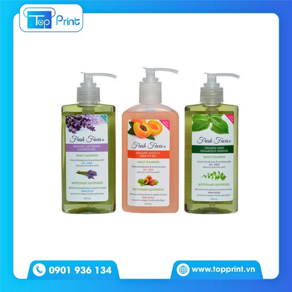 Mẫu tem phụ mỹ phẩm đạt chuẩn