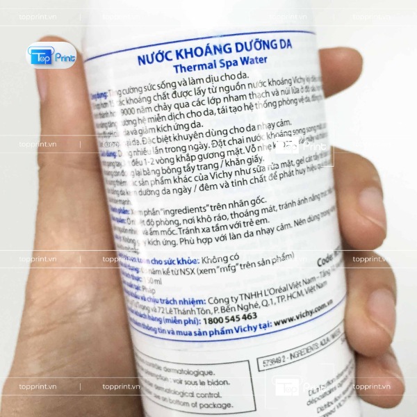 TopPrint in tem phụ mỹ phẩm số lượng ít – in thử trước