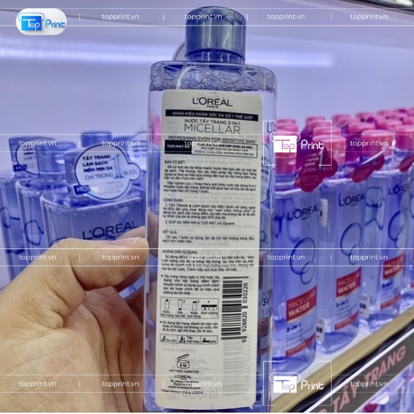 Tem phụ mỹ phẩm đẹp và chuyên nghiệp