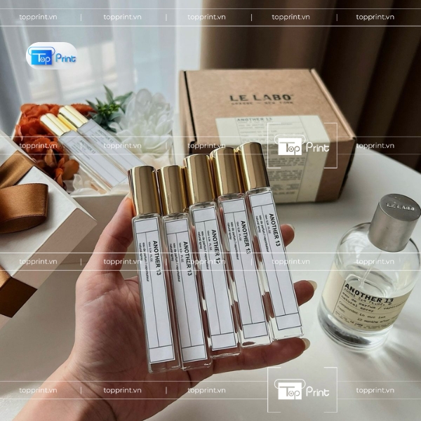 Tem nước hoa chiết thiết kế theo yêu cầu