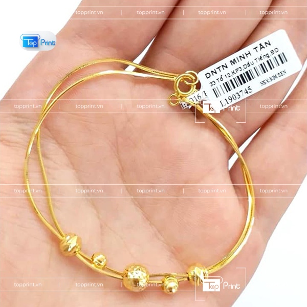 Tem Vàng Cắt Bế CNC Theo Yêu Cầu – Topprint