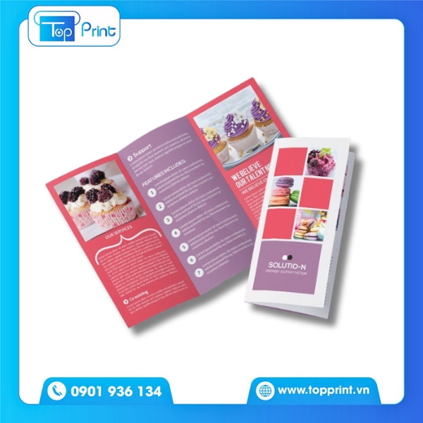 Thiết kế brochure giới thiệu sản phẩm in offset sắc nét