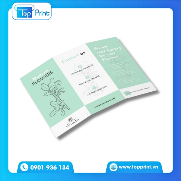 Mẫu brochure giới thiệu sản phẩm đẹp – In tại Topprint