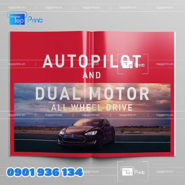 Hình ảnh catalogue xe hơi đẹp – Topprint thực hiện