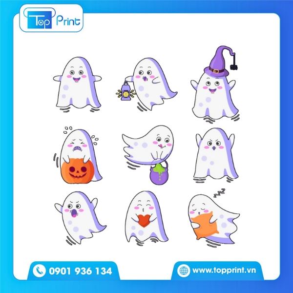 TopPrint Halloween Stickers – Thiết Kế Ấn Tượng, In Đỉnh Cao