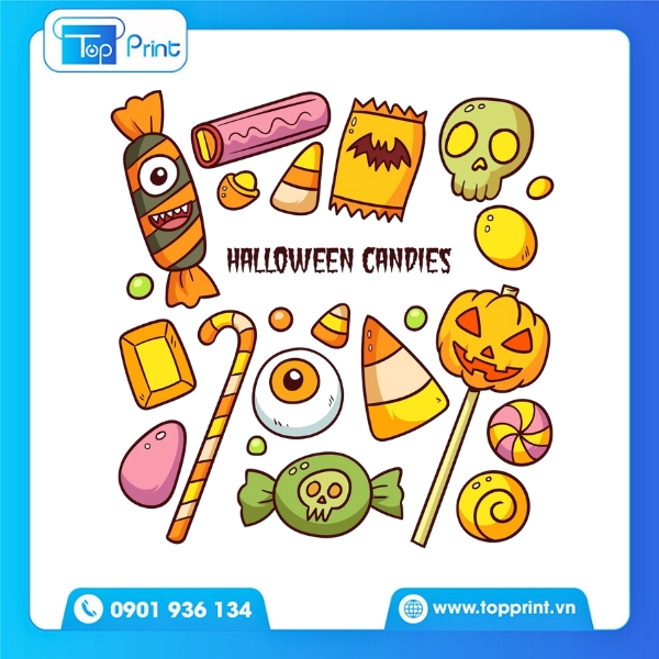 Halloween Sticker In Theo Yêu Cầu – Tuỳ Chỉnh Tên & Màu