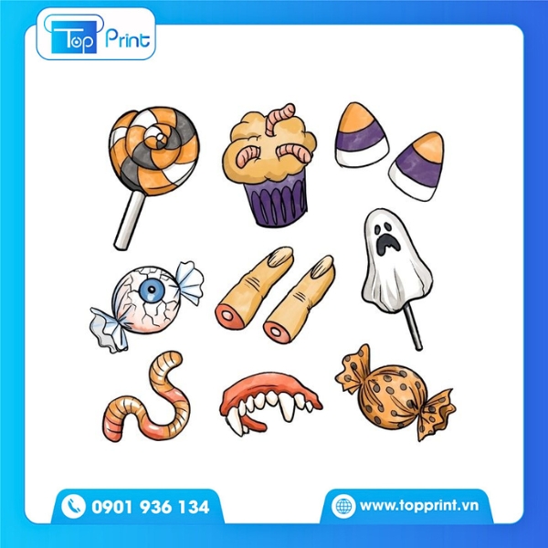 Sticker Ma Quái Halloween – Phù Hợp Cho Trang Trí & In Ấn