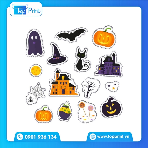 Halloween Vinyl Stickers – Phù Hợp Dán Ly, Hộp Quà
