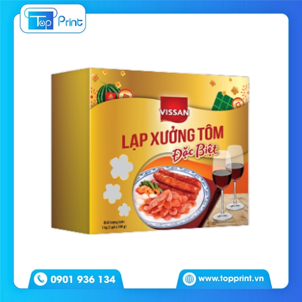 Hộp Giấy Đựng Lạp Xưởng