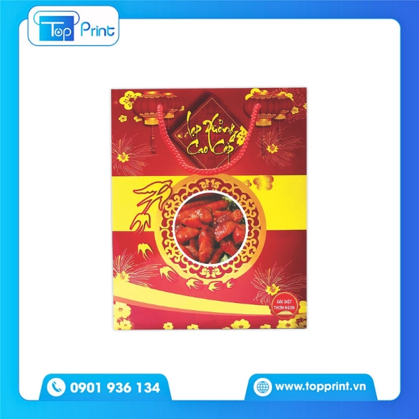 Hộp lạp xưởng in h&igrave;nh minh họa hấp dẫn