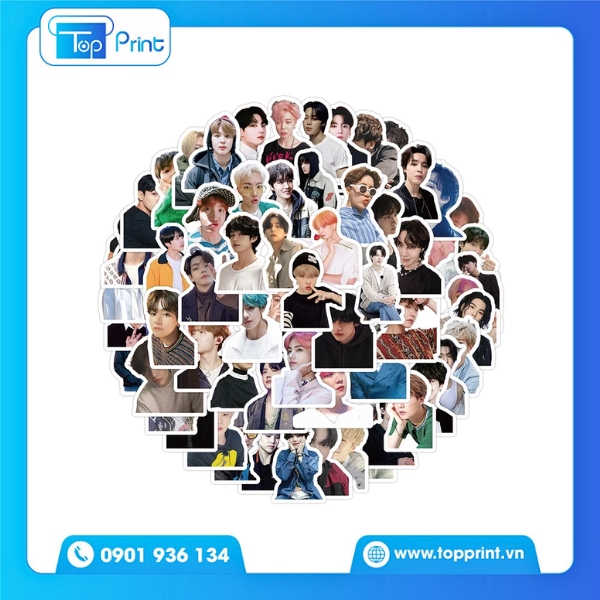 In BTS Chibi Stickers – Dễ Thương Hết Nấc