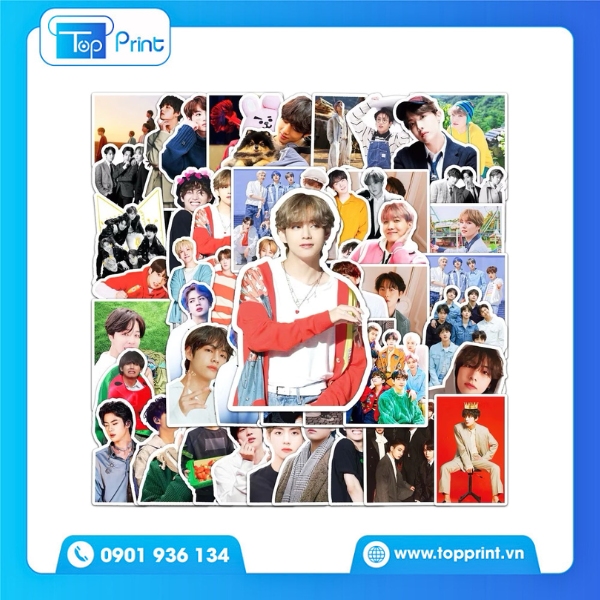 BTS Stickers Được Cắt CNC Chính Xác – In Tại Topprint