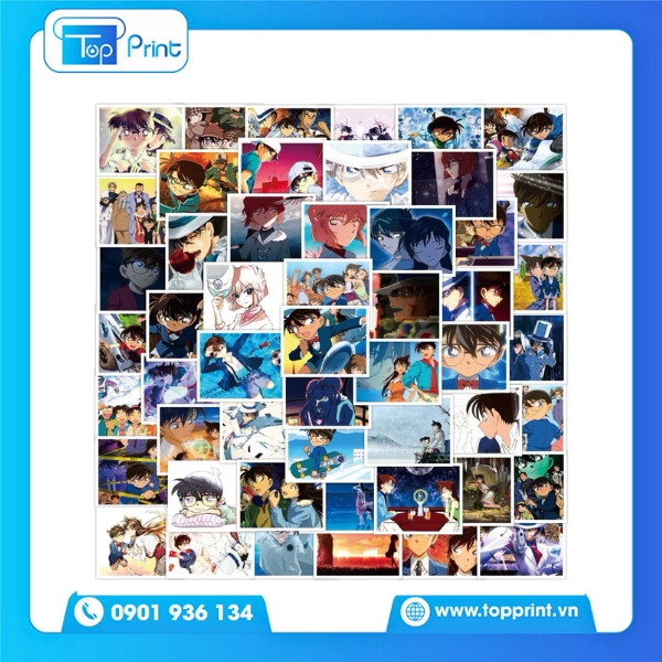 Sticker Conan In Mini – Combo 10 Mẫu Khác Nhau