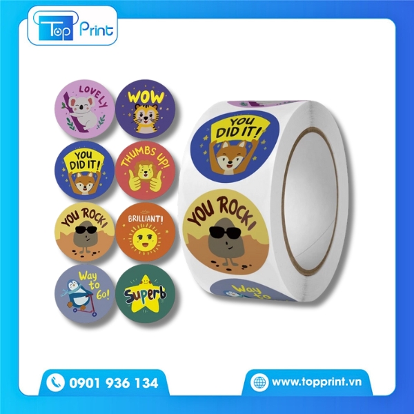 Sticker Cuộn Cắt Bế Theo Hình – Chuẩn Từng Cm