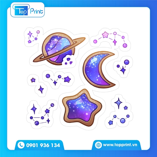 Không Gian Ảo Diệu – Bộ Sưu Tập Sticker Galaxy