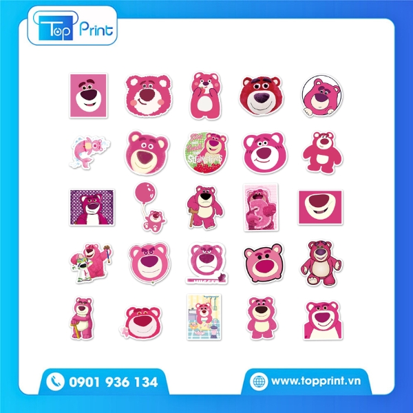 Gấu B&eacute;o Noel &ndash; Bộ Sticker In Chủ Đề Lễ Hội