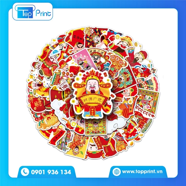 In Sticker Tết Lì Xì - Cực Cute