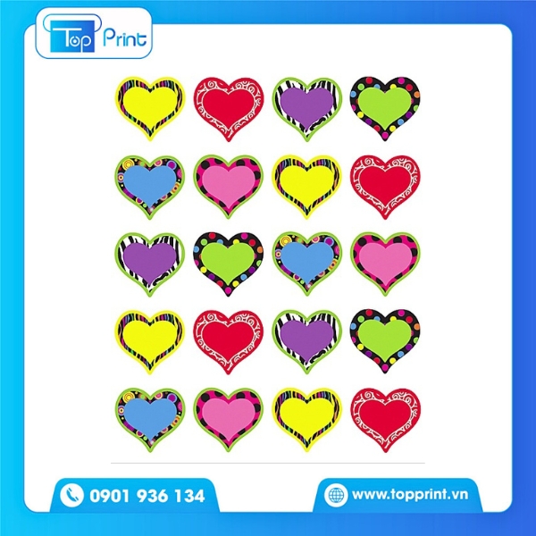 In Sticker Trái Tim Lấy Ngay Trong 24h