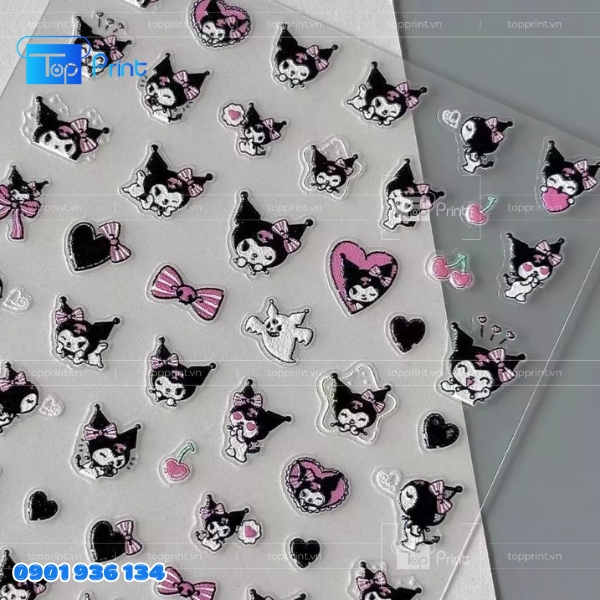 Sticker Trong Suốt In Offset Sắc Nét