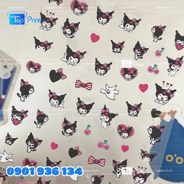 Set Sticker Trong Suốt Cán Mờ Cao Cấp